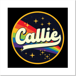 Callie // Rainbow In Space Vintage Style Posters and Art